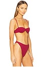 view 2 of 4 Tacey Top in Merlot Red