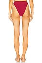 view 3 of 4 Tacey High Waist Bottom in Merlot Red
