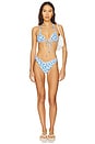 view 4 of 4 Amy Top in Blue Ditsy Floral