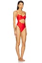 view 2 of 3 Floria One Piece in Bright Red