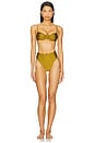 view 4 of 4 Dion High Waist Bottom in Olive Green