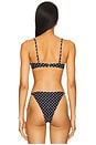 view 3 of 5 Charmaine Top in Black & White Dot