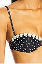 view 5 of 5 Charmaine Top in Black & White Dot