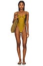 view 1 of 3 Dion One Piece in Olive Green