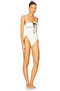 view 2 of 4 Anica One Piece in Ivory & Black
