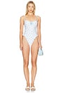 view 1 of 3 Jeanne One Piece in Blue Floral