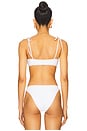 view 3 of 4 Colby Top in White & Baby Pink