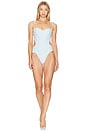 view 1 of 4 Luna One Piece in Blue Gingham
