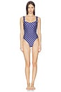 view 1 of 4 BAÑADOR FLIRTY in Navy Blue & White Dot