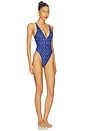 view 2 of 3 MAILLOT DE BAIN 1 PIÈCE CLARA in Blue Bloom