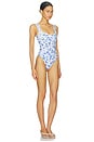view 2 of 4 BAÑADOR FRANCES in White & Blue Floral