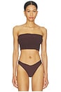 view 1 of 4 Emie Tankini Top in Chocolate Brown