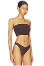 view 2 of 4 Emie Tankini Top in Chocolate Brown