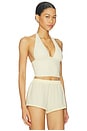 view 2 of 5 Hampton Tankini Top in Yellow Gingham