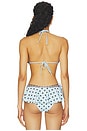 view 3 of 4 Robyn Top in Blue & Brown Dot