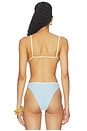 view 3 of 4 Anica Top in Blue & Yellow