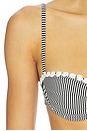 view 5 of 5 Charmaine Top in black & white stripe