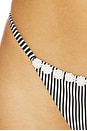 view 6 of 6 Charmaine Bottom in black & white stripe