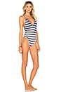 view 2 of 3 Cora One Piece in Lt Blue Stripe