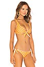 view 2 of 4 TOP BIKINI TRIANGULAR NIKKI in Yellow Dot