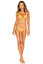 view 4 of 4 TOP BIKINI TRIANGULAR NIKKI in Yellow Dot