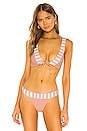 view 1 of 4 TOP BIKINI MIRANDA in Dusty Rose Stripe