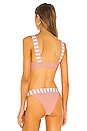 view 3 of 4 TOP BIKINI MIRANDA in Dusty Rose Stripe