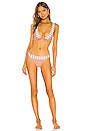 view 4 of 4 TOP BIKINI MIRANDA in Dusty Rose Stripe