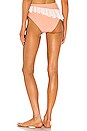 view 4 of 4 Julieta High Waist Bottom in Peach & White