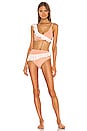 view 5 of 4 Julieta High Waist Bottom in Peach & White