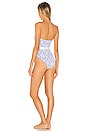 view 3 of 4 Kensey One Piece in Blue Floral Stripe