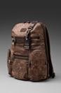 view 1 of 6 Alpha Bravo Leather Knox Backpack in Brown
