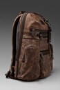 view 3 of 6 Alpha Bravo Leather Knox Backpack in Brown