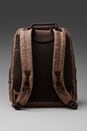 view 4 of 6 Alpha Bravo Leather Knox Backpack in Brown