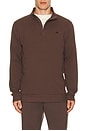 view 1 of 4 Cloud Quarter Zip 2 Sweater in Chocolate Brown