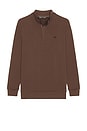 view 4 of 4 Cloud Quarter Zip 2 Sweater in Chocolate Brown