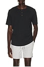 view 1 of 4 CAMISETA HENLEY CLOUD in Black