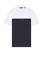 view 5 of 4 Travis Mathew Featherweight Colorblock Polo in White