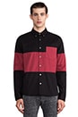 view 1 of 6 Danlly Stripe Button Down in Black/Red in Black & Red