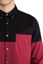 view 5 of 6 Danlly Stripe Button Down in Black/Red in Black & Red
