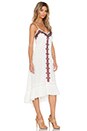 view 2 of 3 Embroidered Western Dress in Ivory
