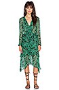 view 1 of 4 Scarf Skirt Gypsy Dress in Vintage Green Leaf