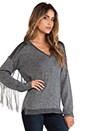 view 3 of 6 Walter's Walk Fringe Sweater in Grey