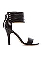 view 1 of 5 Callie Woven Leather Lace Sandal in Black