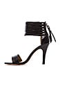 view 5 of 5 Callie Woven Leather Lace Sandal in Black