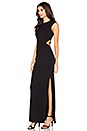 view 3 of 4 Viscose Stretch Cut Out Maxi Dress in Black