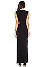 view 4 of 4 Viscose Stretch Cut Out Maxi Dress in Black