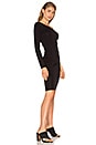 view 2 of 3 One Shoulder Bodycon Dress in Black