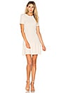 view 1 of 4 Embossed Jacquard Dress in Ecru
