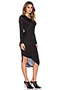 view 2 of 3 Asymmetric Dress in Black